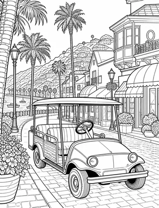 Detailed coloring page of Two Harbors Coastal Isthmus