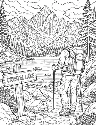 Detailed coloring page of Lake_mary_black_bear