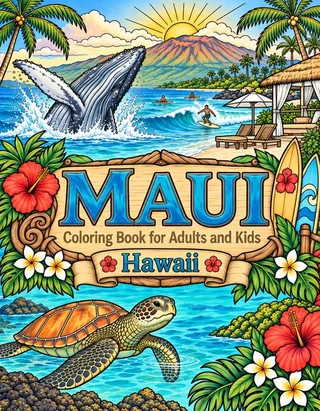 Maui Coloring Book for Adults