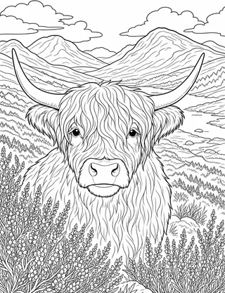 Detailed colouring page of Dramatic Isle of Skye Quiraing